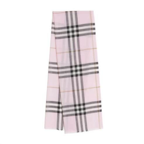 시간을 초월하는 우아함: 버버리 라이트웨이트 체크 울 스카프