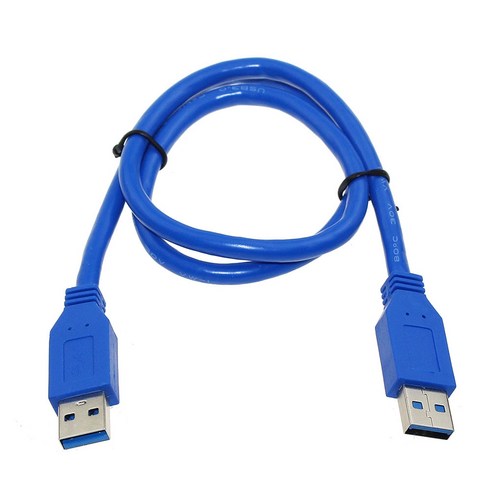 Retemporel 연장 케이블 하드 디스크 드라이브 쉘 노트북(1.5M)용 USB3.0 Male-to-Male 데이터 케이블, 1개, 파란색