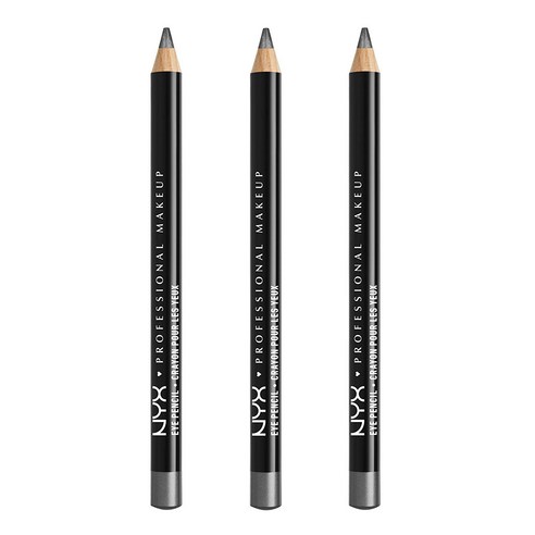 엔와이엑스 NYX 아이 앤 아이브로우 펜슬, Gray, 3개
