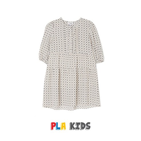 플라스틱아일랜드 키즈 U넥 핀턱 원피스 PP2WO362