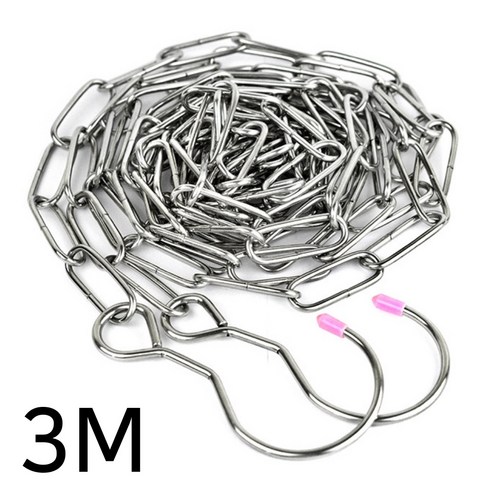 디피하우스 다용도 스텐 쇠사슬 체인 가드라인 빨랫줄 3m, 1개