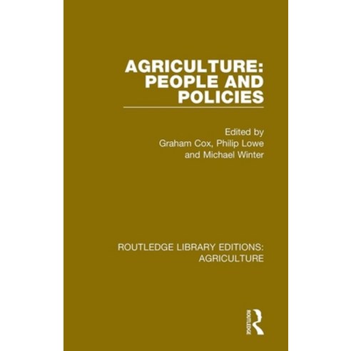 Agriculture: People and Policies Paperback, Routledge, English, 9780367356507