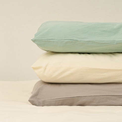 포근한 꿈결을 선사하는, 수면공감 에코 순면 캠핑 우유베개 커버 크림버터 우유베개커버