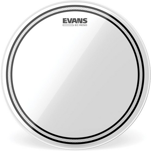 EVANS 에반스 드럼 헤드 레조넌트 울트라 클리어 TT12ECR EC Resonant 10mil 12인치 일본 정규품, 10인치, 1개