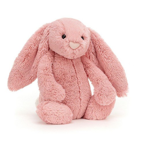 Jellycat 젤리캣 애착인형 수면인형 바쉬풀 버니 토끼인형 M/L/XL, L-36cm, 핑크