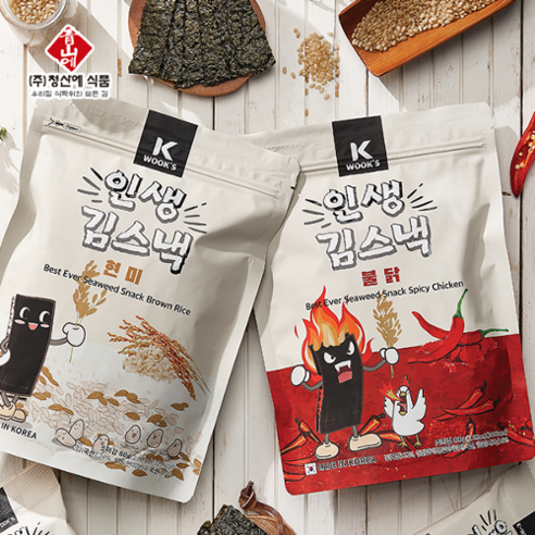 인생김스낵 80g (선택-현미 불닭)
