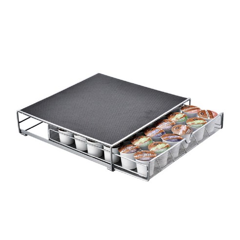 오아시스더블유제이 돌체 구스토 커피 캡슐 보관함 36구, 블랙, 1개