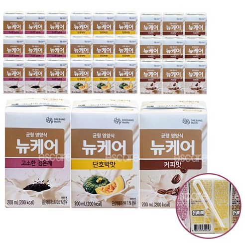 뉴케어 검은깨맛10팩+단호박10팩+커피맛10팩 일반 환자 영양식, 200ml 30팩