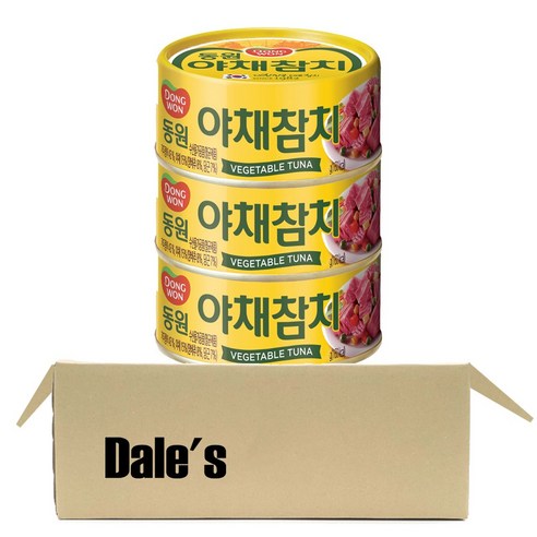 데일즈기획 동원 야채참치, 90g, 3개