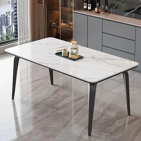 당신의 거실을 빛낼 예술, 모던 세라믹 식탁 세트 다이닝테이블