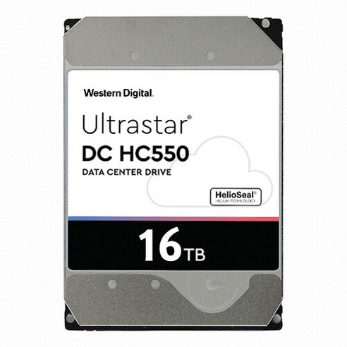 WD Ultrastar DC HC550 하드디스크, 대용량 저장 공간과 빠른 회전 속도를 제공하는 기업용 HDD