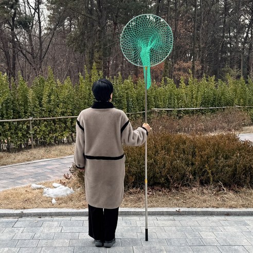 포획망 유기견 뜰채 그물망 구조망 길 고양이 들짐승 야생 동물 들개 길이 조절