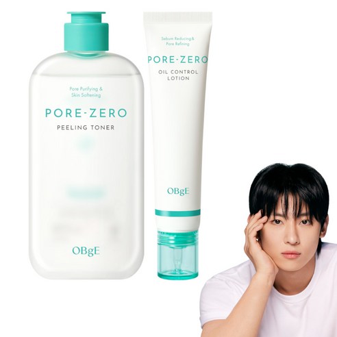 오브제 포어 제로 필링 토너 310ml + 오일 컨트롤 로션 70ml 기초 2종 세트, 1세트, 380ml