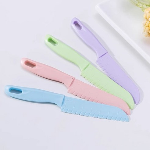 2 4 6개구성 무독성 어린이 안전칼 유아 칼 아동 소꿉놀이 아동칼 KC인증, 6개, 퍼플