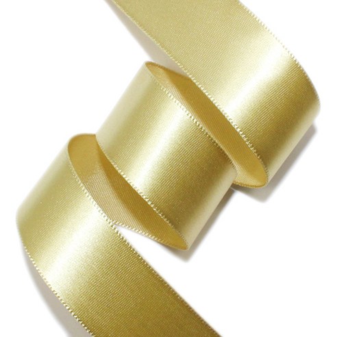 돌상대여  리본벨리 공단리본 넓이 25mm 40mm 50mm 길이 50y(45m), 금색