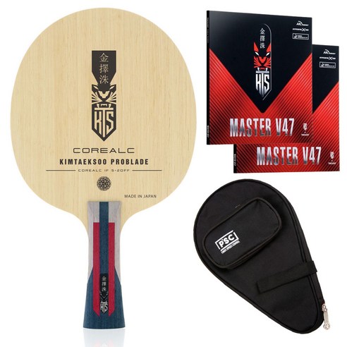 티마운트 김택수 프로블레이드 COREALC 세트: 정교함과 파워의 완벽한 조화 김택수라켓