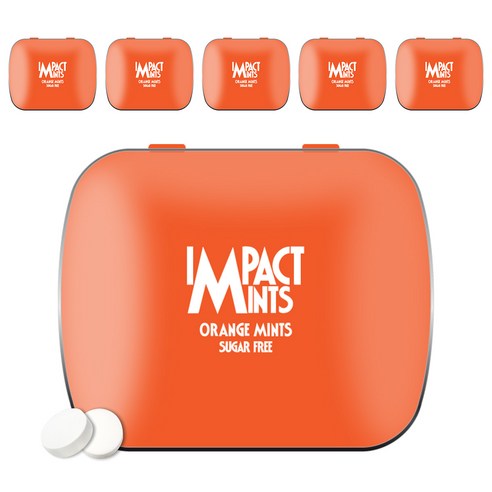 임팩트민트 오렌지 캔디, 14g, 6개