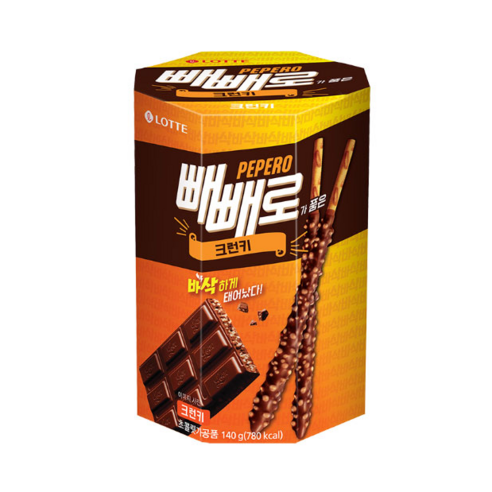 빼빼로 크런키 140g, 17개