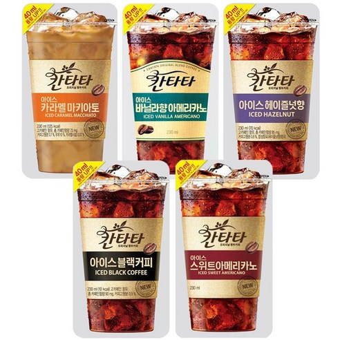 칸타타 아이스 헤이즐넛향 230ml x 50팩, 단일품목, 50개