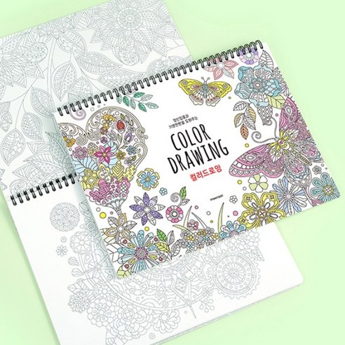 케일 컬러드로잉북 스프링 중급 80가지 도안 색칠공부