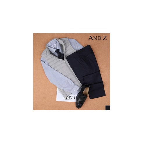 [앤드지] 체크네이비 데일리 정장팬츠 (BZB3SP1104)