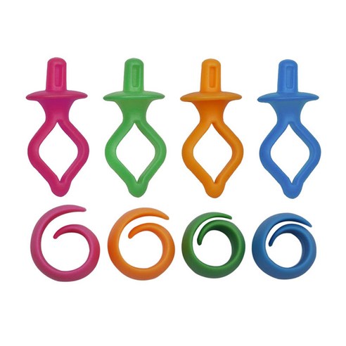 100pcs 혼합 보빈 홀더 클립 스풀 Huggers 바느질 퀼트 자수, 실리콘, 다색