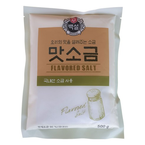 백설 맛소금, 500g, 9개