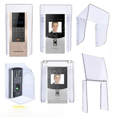 초인종 레인커버 번호키 현관 덮개 도어락커버 외부 빗물 방수, K3214+접착제