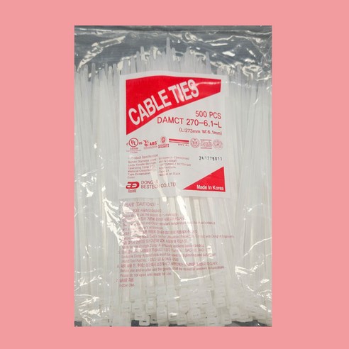 동아 케이블타이, 1세트, 6.1/270mm