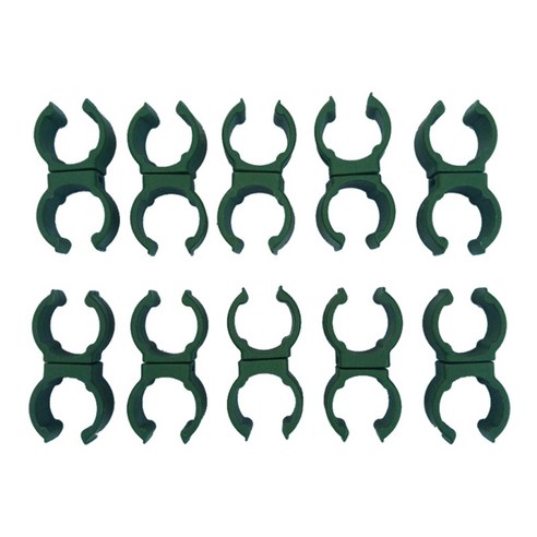 야채 격자 커넥터 정원 호스 클립 플라스틱 버클, 20mm, 초록