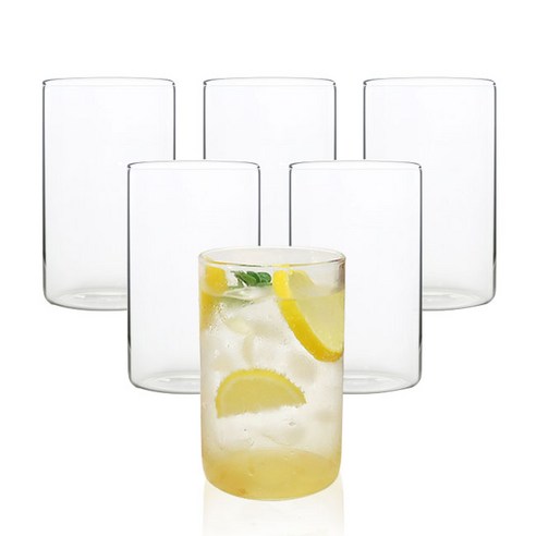 BESTAR 홈카페 투명 내열유리컵, 540ml 6개×1세트