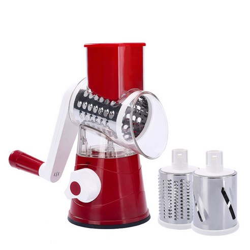 Manual Multifunctional Vegetable Cutter Slicer Fruit Potato Wavy Slices Carrot Grater Hand Roller Sh, 하나, plum