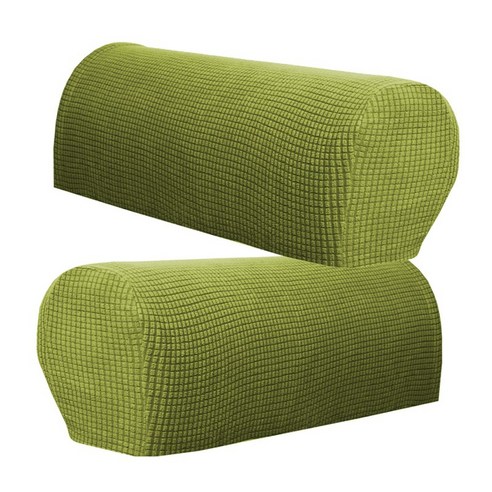 2pcs 빨 소파 팔걸이 커버 settee 소파 암 슬립 커버 프로텍터 블랙, 녹색, 폴리 에스터