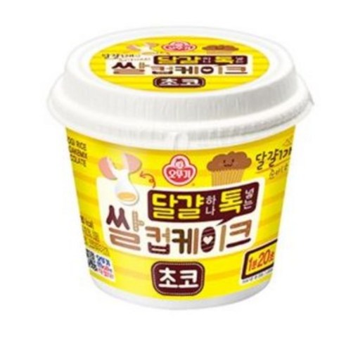 오뚜기 달걀 하나 톡 넣는 쌀컵케이크 초코, 60g, 27개