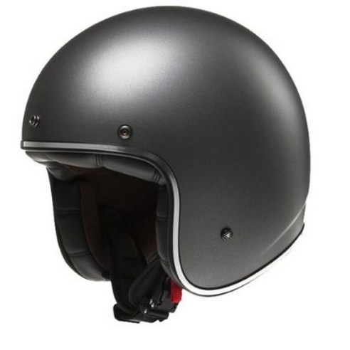 LS2HELMETS 오토바이헬멧 OF583 바버, 무광티타늄