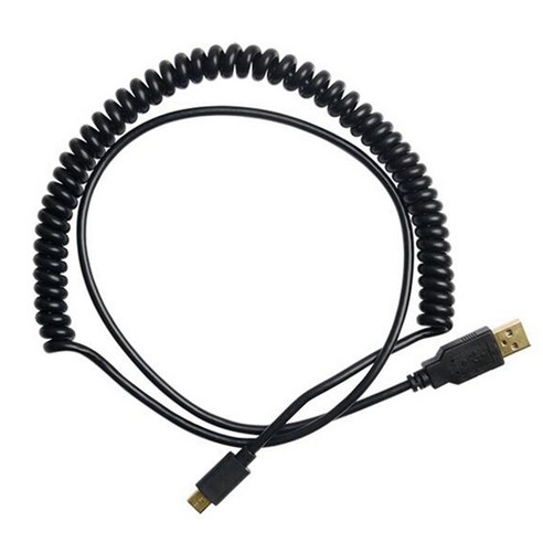 포커 2 GH60 키보드 키트 USB C 코일 케이블 전선 기계 키보드 USB 케이블 유형 C의 USB 인터페이스, 검정, 하나