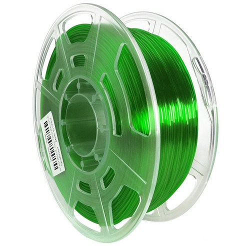 3D 프린터 유연한 TPU 필라멘트 1.75 +/- 0.02mm 0.8kg 고순도 TPU 소모품, 초록, 하나