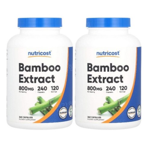 뉴트리코스트 대나무추출물 뱀부 밤부 800mg 240캡슐 2개 실리카 Bamboo, 240정, 2개