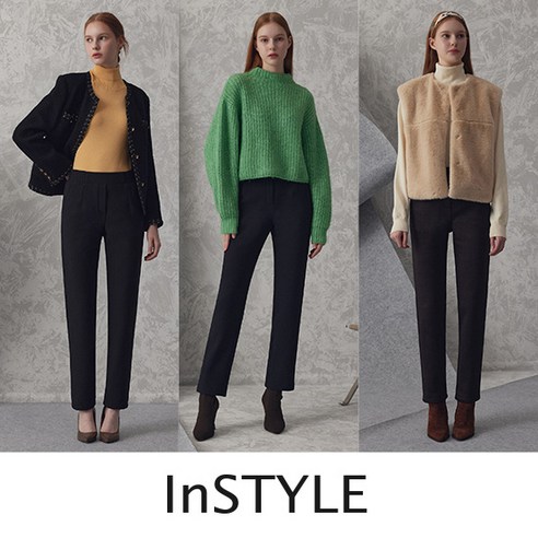 [KT알파쇼핑]인스타일 겨울 본딩팬츠 3종