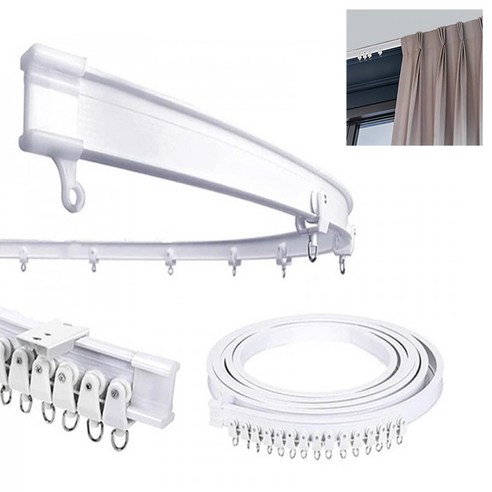 부드러운 곡선으로 완성하는 공간의 미학, 아이베란다 타원형 구부림 커튼레일 곡선커튼레일