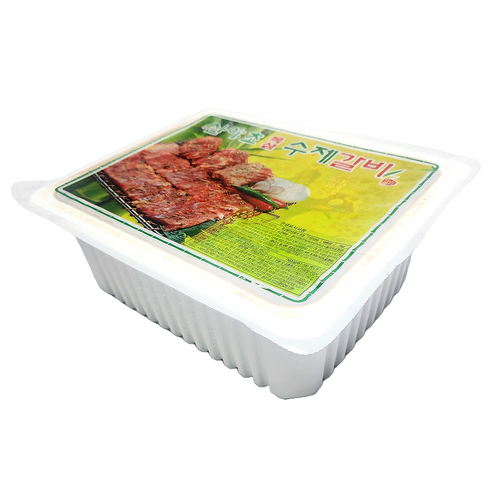 산야초 수제 댓잎왕갈비 2kg 6대 (6인분) / 양념돼지갈비 돼지갈비 양념갈비 수제 양념갈비 왕갈비, 1개