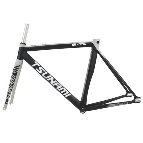 자전거 프레임 쓰나미 snm300 고정 기어 세트 알루미늄 합금 픽시 사이클링 부품 52cm 55cm, 블랙 그레이 52cm