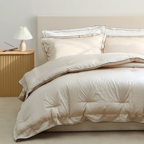 [인기ㅣ강추] 플로라 모달프렌치 모달코튼 차렵이불 – 사계절용 슈퍼싱글 베이지계열 [최신ㅣ추천상품 입니다]