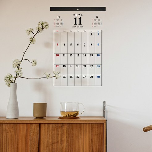 감성을 더하다, 보아스넷 2024년 대형 벽걸이 달력 리뷰 큰달력