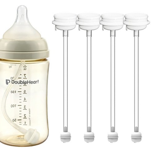 순수아 더블하트 젖병 젖꼭지 호환 추 빨대 고급형, 젖병 추빨대 고급형 4세트, 1개