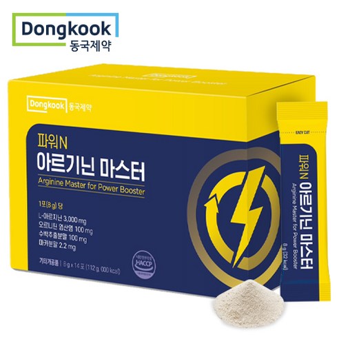 동국제약 건강한 파워 에너지 아르기닌 파우더 비타민 레몬맛 L아르기닌 42000mg, 112g, 1개