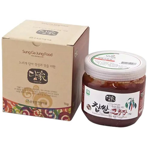 우리농 찹쌀고추장 1kg 국내산 고추가루함량 25 순창성가정