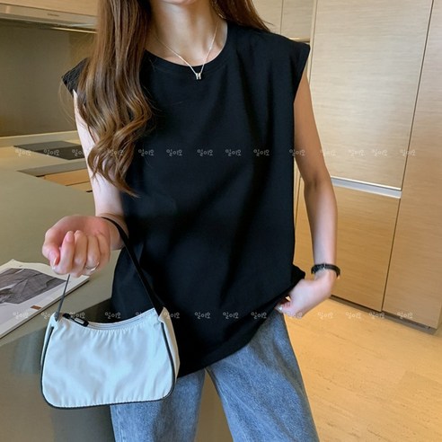 여성 라운드 오버 민소매 티셔츠 나시티 나시 브라탑나시 여성 라운드 오버 민소매 티셔츠 나시티 나시 브라탑나시