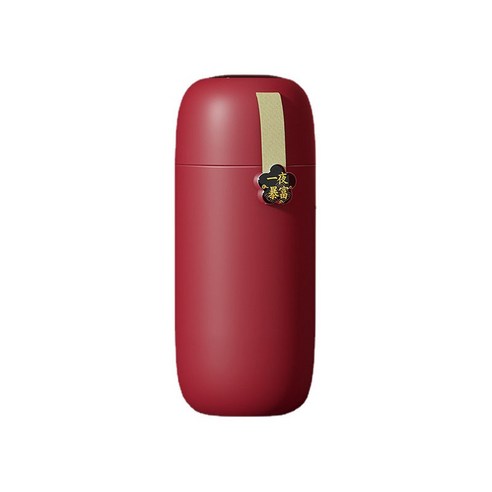 스마트텀블러 온도표시 텀블러 마카롱 보온보냉 텀블러, 레드, 350ml