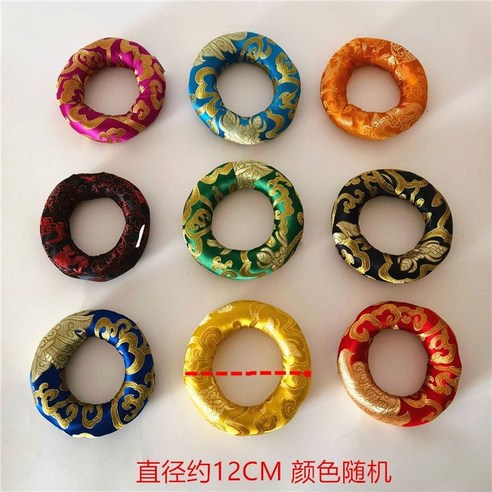 명상 풀문 싱잉볼 네팔 요가 티벳 불교 릴렉스 치유 사운드 차임 대형, 직경 약 10CM, 1개